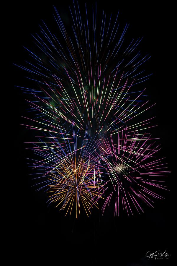 Fireworks 2 Painting by Jeffrey Kolker