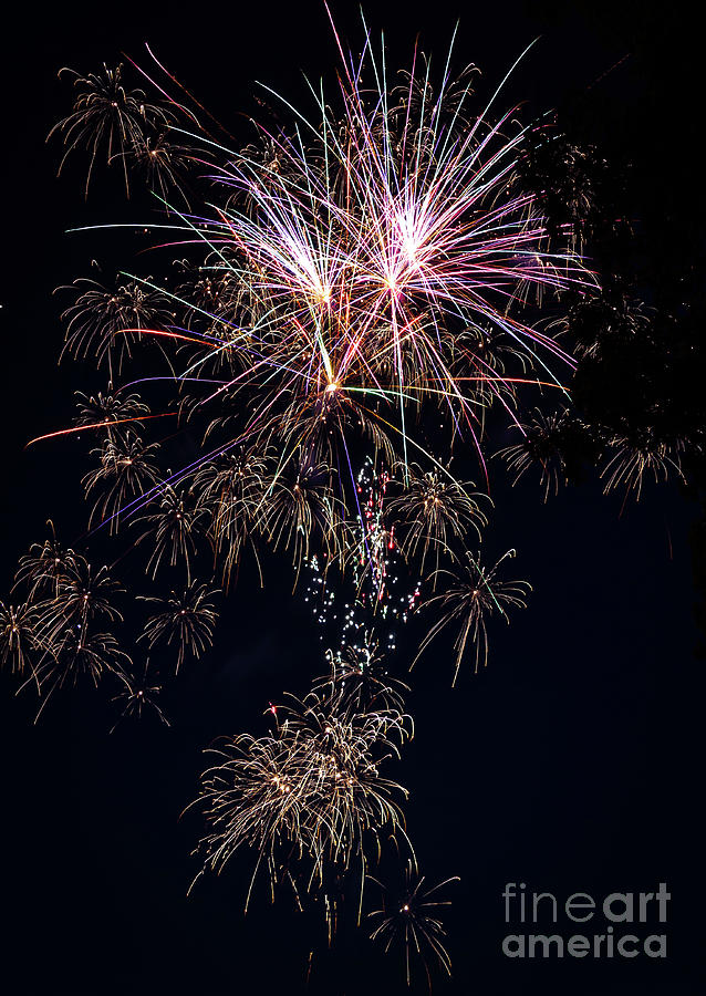 Fireworks 2020 -21 Photograph by William Norton