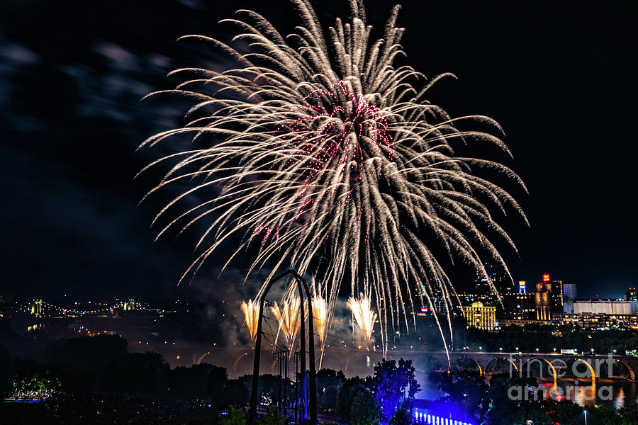 Fireworks 22-10 Photograph by Jim Schmidt MN