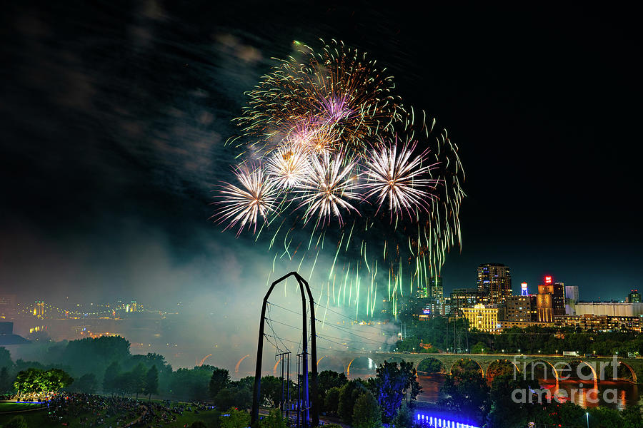 Fireworks 22-6 Photograph by Jim Schmidt MN