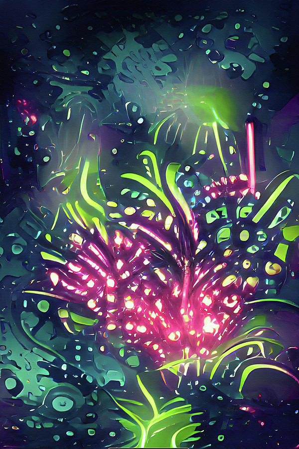 Fireworks Abstract Lights 104 Mixed Media by Movie Poster Prints