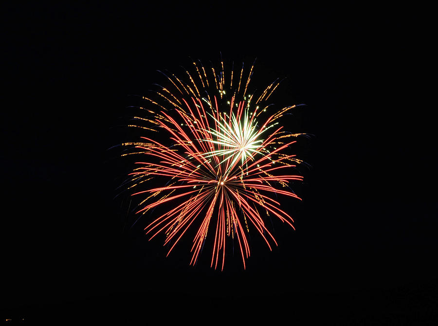 Fireworks At Lake Coeur Dalene 2 Photograph