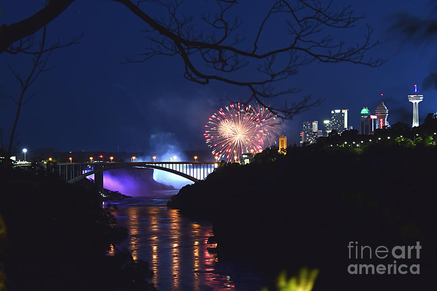 Fireworks At Niagara Falls June 28, 2022 Photograph by Sheila Lee