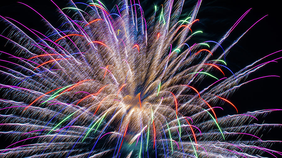 Fireworks in Romeoville, Illinois #10 Photograph by David Morehead