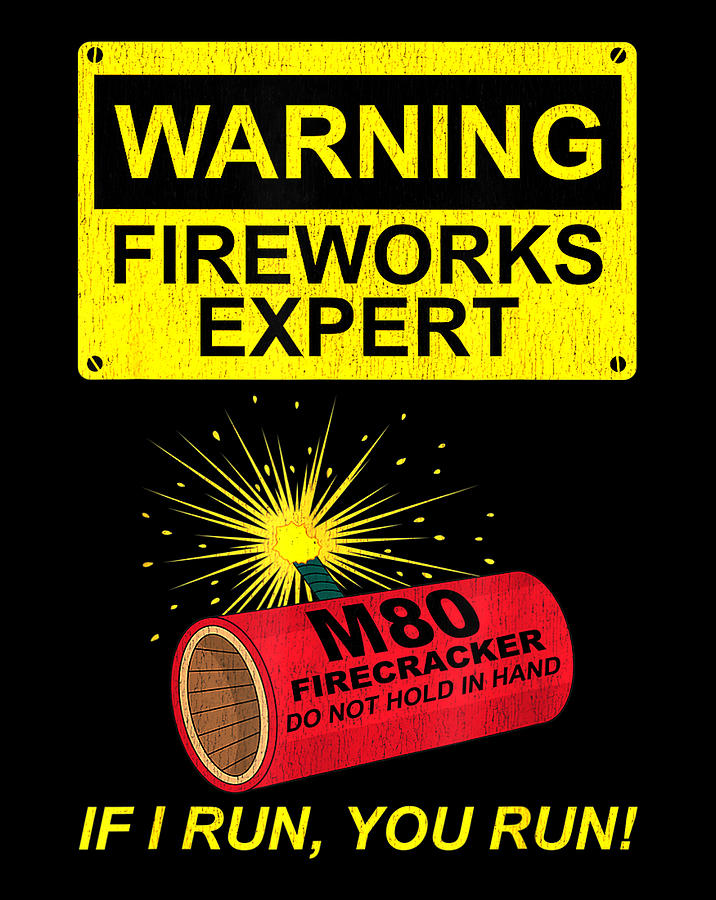 Fireworks Expert If I Run You Run Funny 4th Of July .png Digital Art by ...