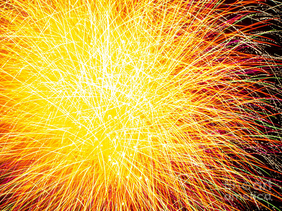 Fireworks Finale at Largo Central Park Photograph by L Bosco