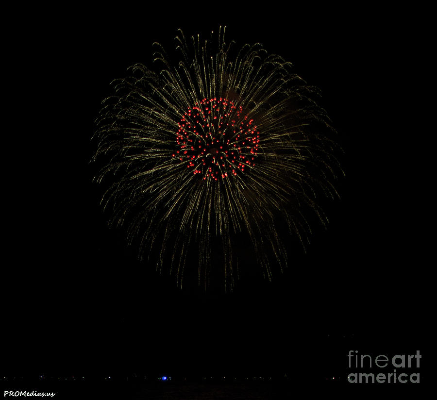 Fireworks, Green And Red Photograph by PROMedias US