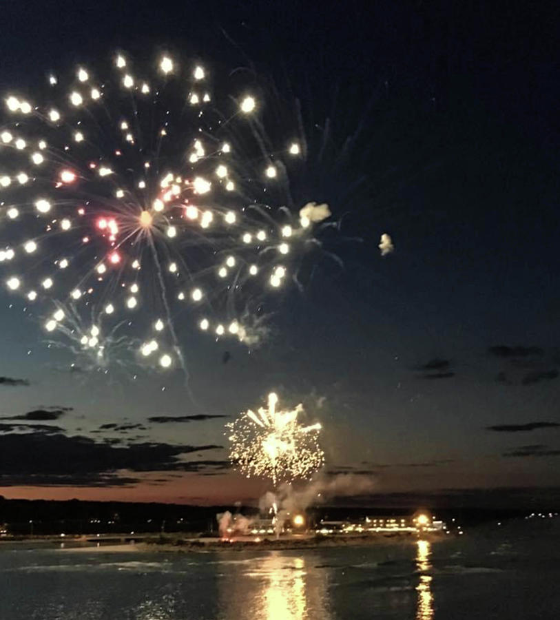 Fireworks in July Maine Photograph by Lorraine Palumbo Fine Art America