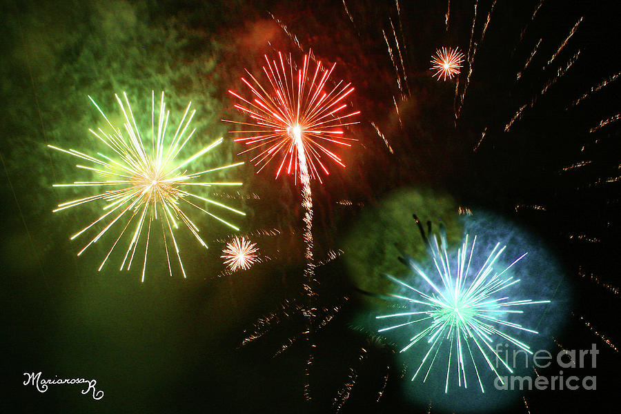 Fireworks Photograph by Mariarosa Rockefeller