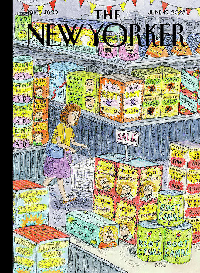Fireworks Megastore Painting by Roz Chast