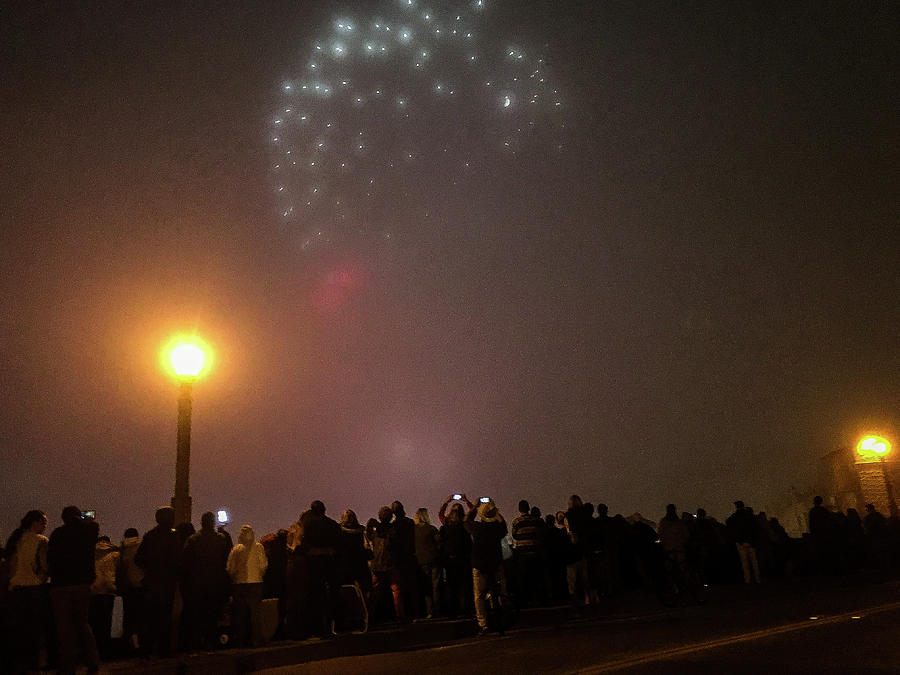 Fireworks Over Capitola Photograph by Jennifer Kane Webb