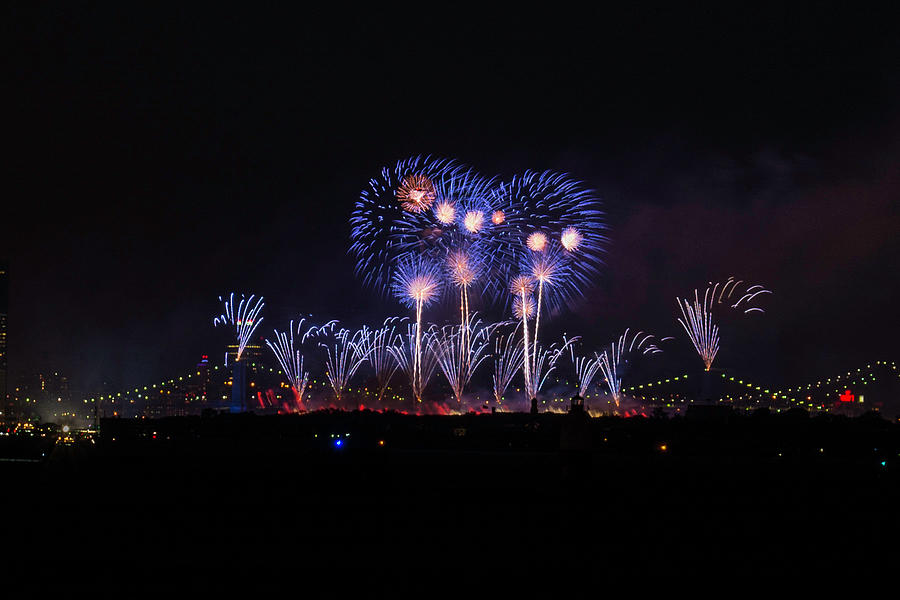 Fireworks over the East River Photograph by Cole Fine Art America