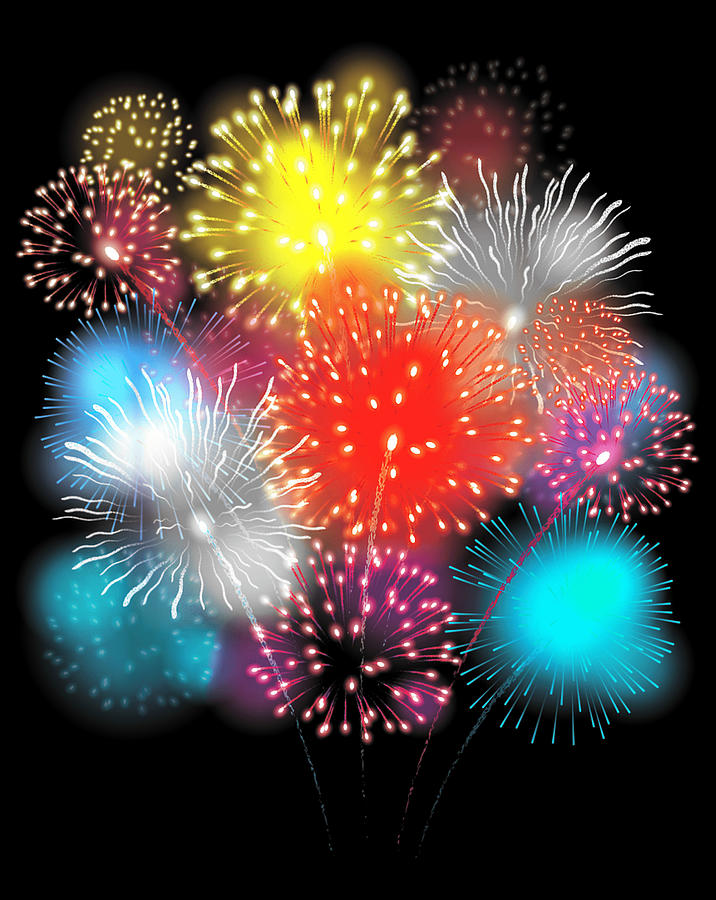 Fireworks Pyro Fireworks Explosion Pyrotechnician Digital Art by ...