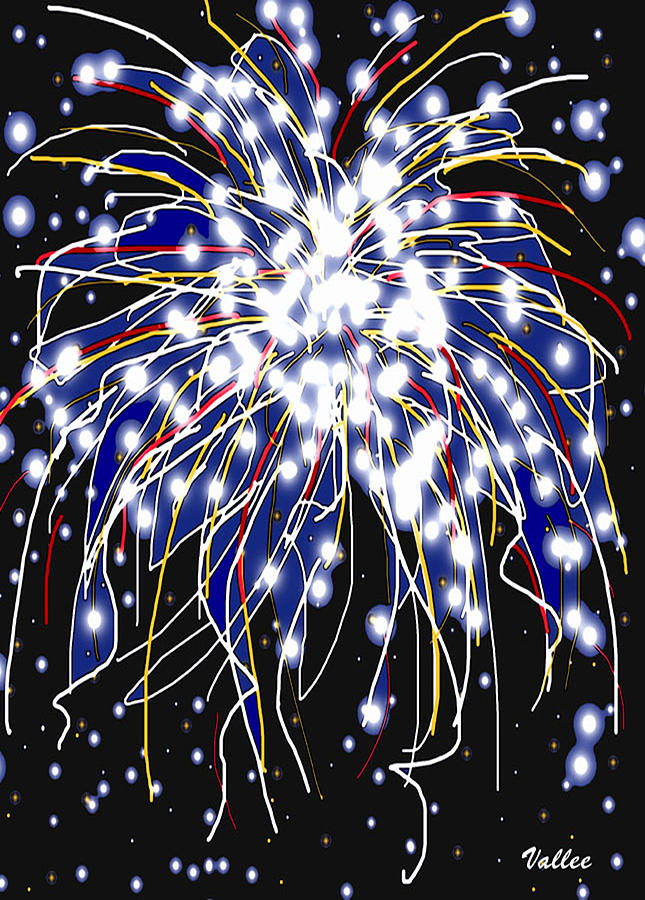 Fireworks Digital Art by Vallee Johnson