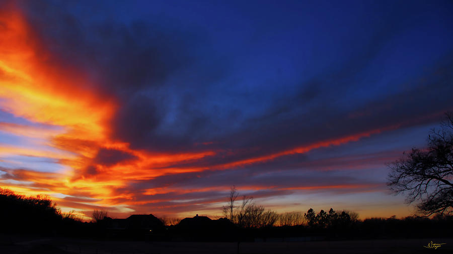 Firey Sky over Grapevine Photograph by Patrick Steger Firey Sky over Grapevine Photograph by Patrick Steger