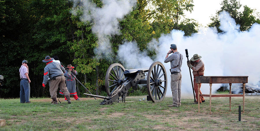 Firing of the Cannon Photograph by James C Richardson