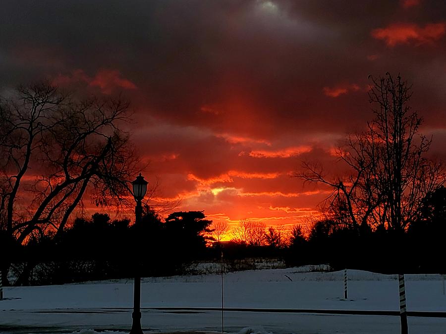 Sunset Photograph - Firing Sunset by Sarah Szymanski Sunset Photograph - Firing Sunset by Sarah Szymanski