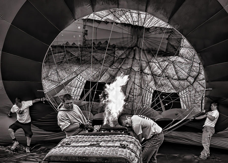 Transportation Photograph - Firing The Burners by Bob Orsillo