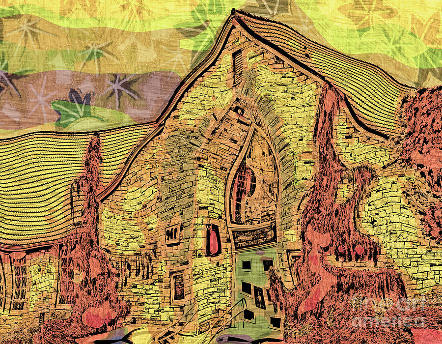 United Methodist Wenatchee Digital Art by Jean OKeeffe Macro Abundance Art