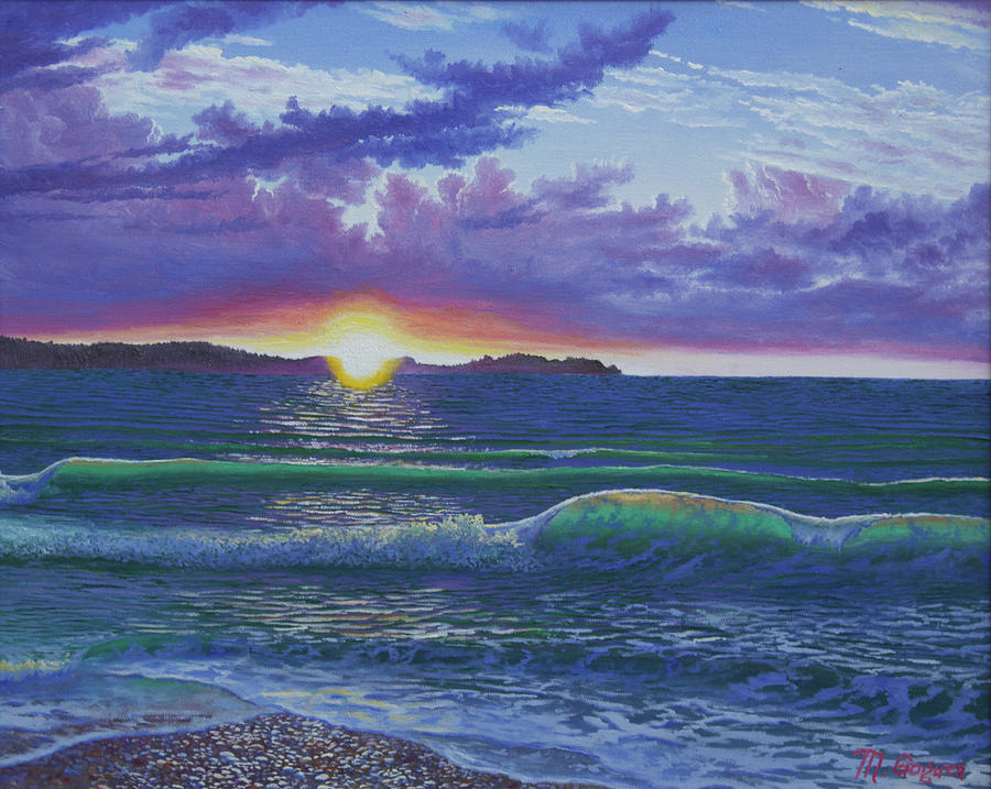 First Beach, Port Hood Painting by Michael Goguen