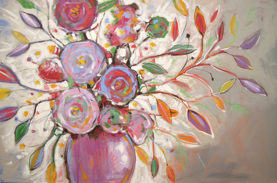 Flower Painting - First Blush by Amy Giacomelli