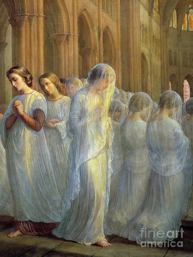 First communion by Janmot Painting by Louis Janmot