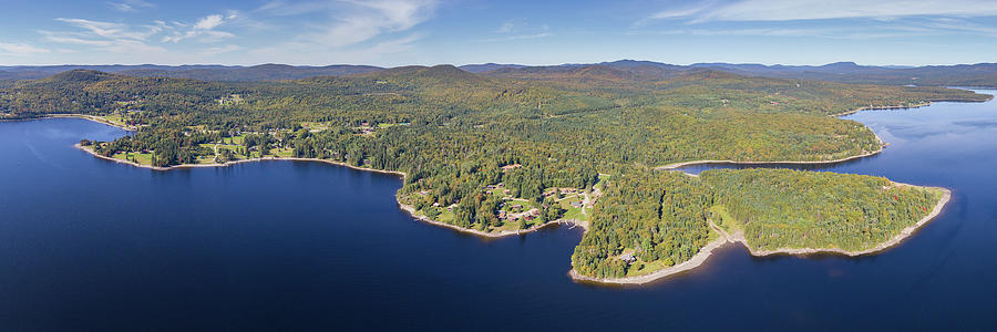 First Connecticut Lake Pittsburg NH Panorama Photograph by John Rowe