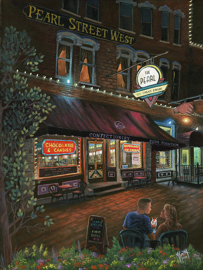 First Date At The Pearl Painting by Marilyn Smith