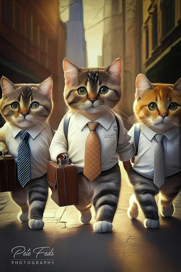Cat Photograph - First Day Duds by Pete Federico Cat Photograph - First Day Duds by Pete Federico