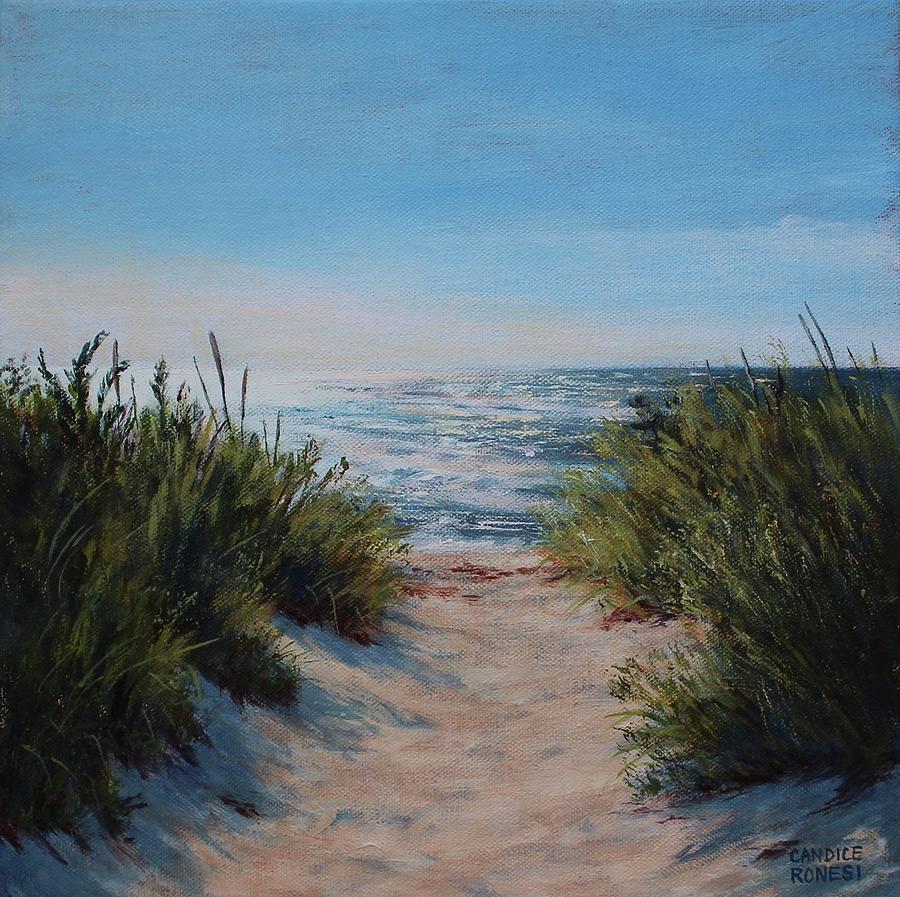 First Encounter Beach Painting by Candice Ronesi - Fine Art America