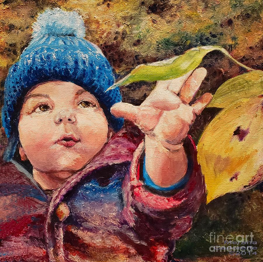 First Fall Painting by Merana Cadorette