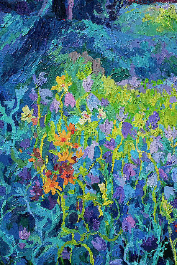 First foliage fragment Painting by Anastasia Trusova - Fine Art America