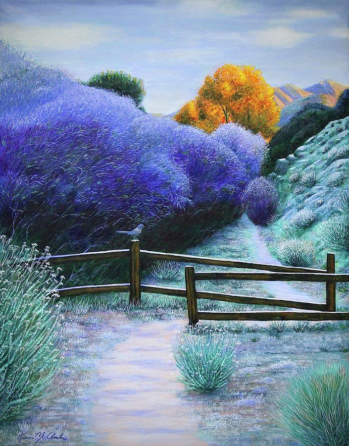 First Frost on the Mesquite Trail Painting by Kim McClinton