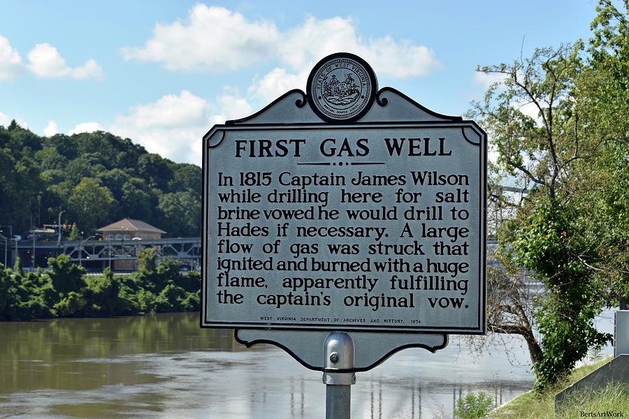 First Gas Well Photograph by Roberta Byram