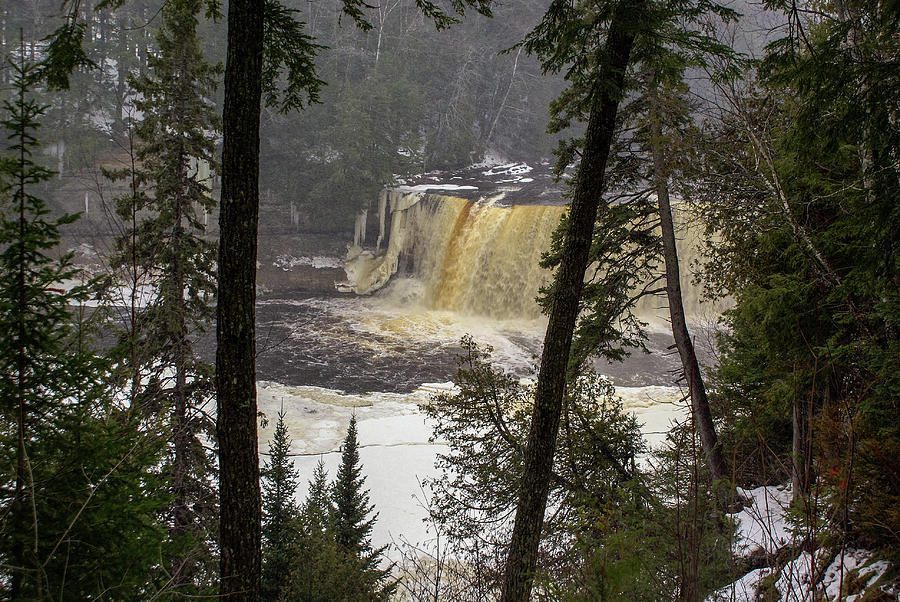First Glimpse of Tahquamenon Falls Photograph by Deb Beausoleil