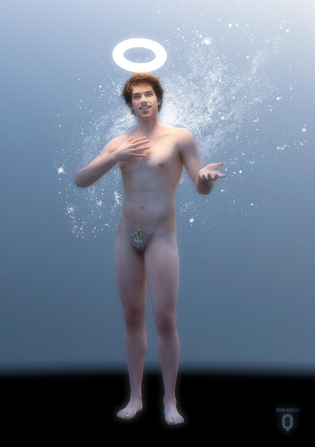 Nude Digital Art - First immortal man by Joaquin Abella