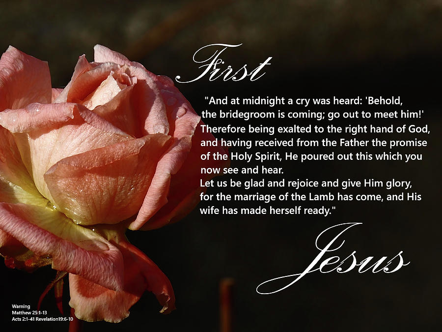 First, Jesus, Photograph
