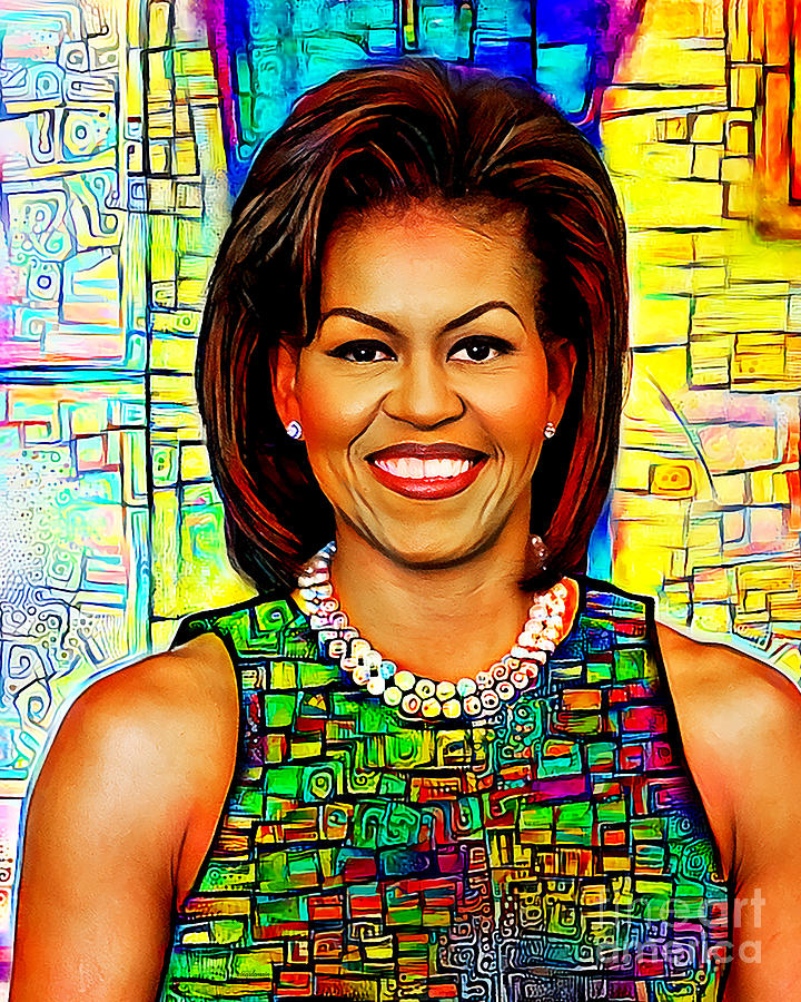 First Lady Michelle Obama 20201018 Photograph by Wingsdomain Art and Photography
