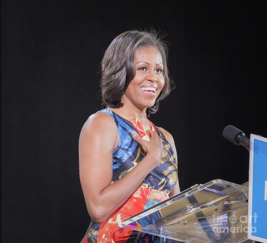 First Lady Michelle Obama Photograph by Ava Reaves