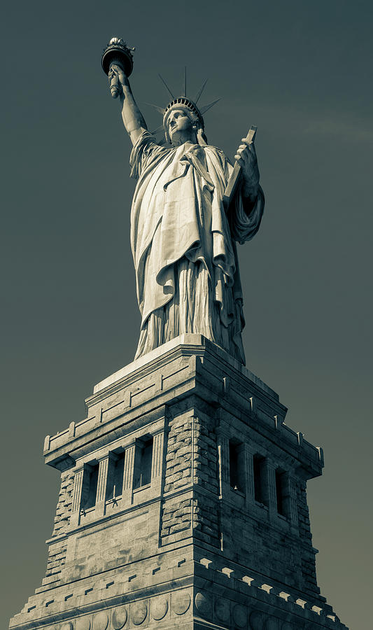 First Lady of Liberty, Metallic Photograph by Marcy Wielfaert