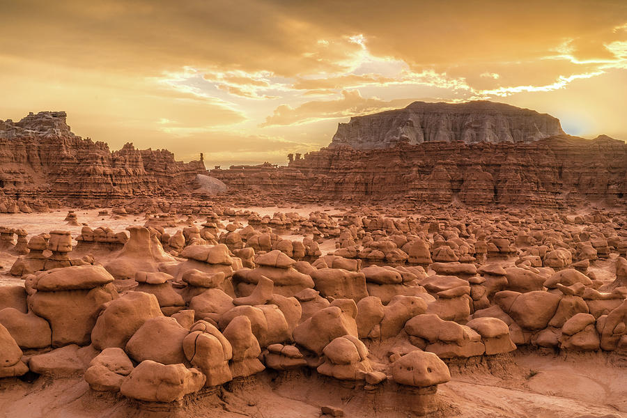 First Light in Goblin Valley Photograph by Eric Albright