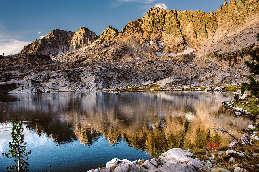 First light on Sawtooth Peaks Photograph by Link Jackson - Fine Art America