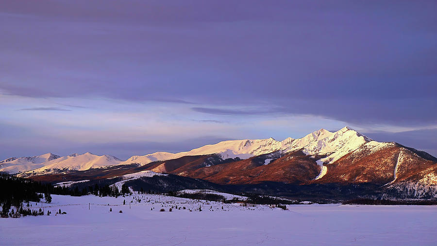 Winter Photograph - First Light on the Ten Mile Range by Brian Kerls