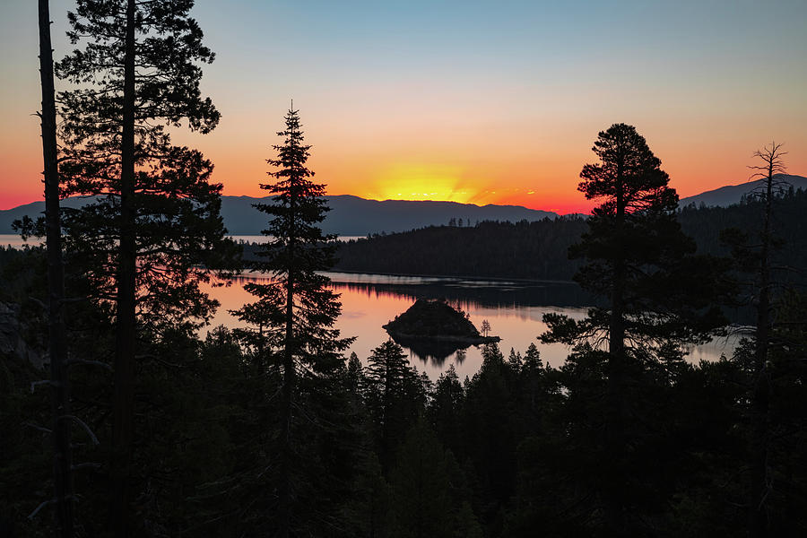 First Light Over Emerald Bay - Lake Tahoe California Photograph by Gregory Ballos