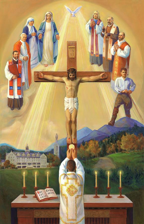 Jesus Christ Painting - First Mass by Svitozar Nenyuk