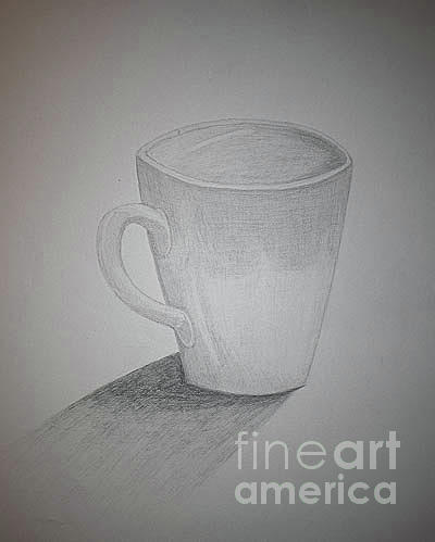 First Mug Drawing by Nicole Robles