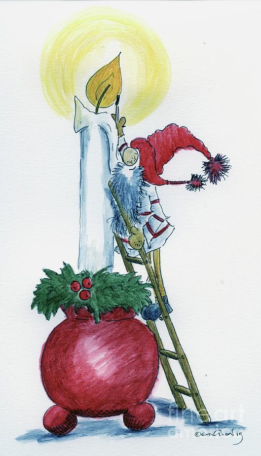 First of Advent Painting by Eva Ason