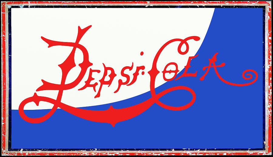 First PEPSI COLA logo 1898 Digital Art by Daniel Hagerman