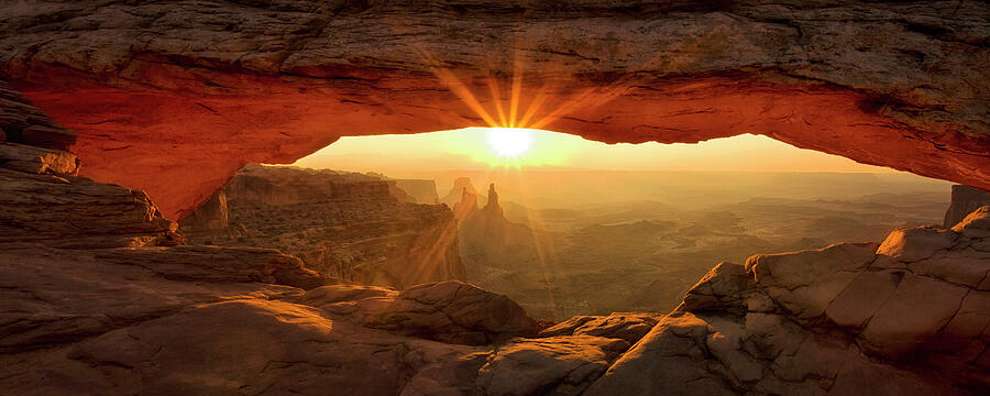 Canyonlands National Park Photograph - First Rays at Mesa Arch by Andrew Soundarajan