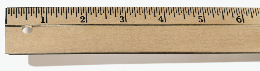 First Six inches of wooden ruler Photograph by Steve Wisbauer